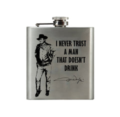 John Wayne Flask - Trust a Man