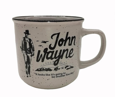 John Wayne Mug - Ceramic Campfire  Fine Day