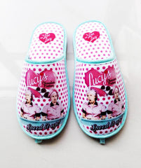 Lucy Slippers Chocolate Factory Polka Dots