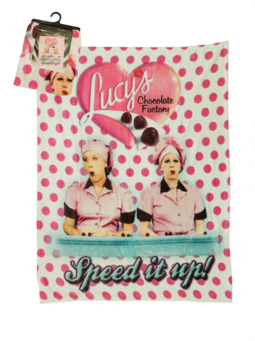 Lucy Throw Blanket "Chocolate Factory" Polka Dots