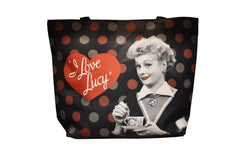 Lucy Tote Bag Blk & Red