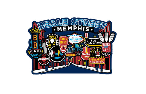 Memphis Magnet Beale Streets Signs