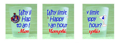 Memphis Shot Glass Happy Hour