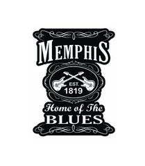 Memphis Pin Blk & Wht Est