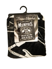 Memphis Throw Blanket "Blk & Wht Est."