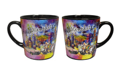 Memphis Mug "Collage Skyline" Large Latte - 16 OZ -