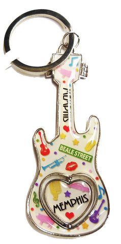 Memphis Key Chain - Icons Guitar Spinner