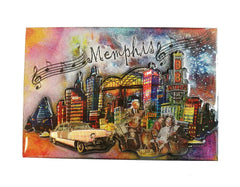 Memphis Magnet "Collage Skyline" Laser Foil