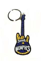 Memphis Key Chain Guitar Funky PVC