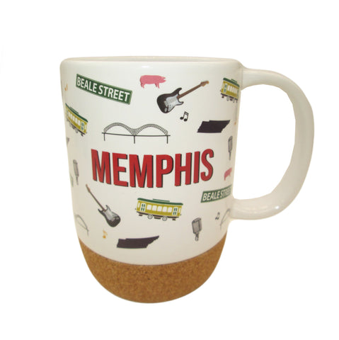 Memphis Mug - Icons w/ Cork Base