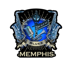 Memphis Magnet 3D Laser Blues