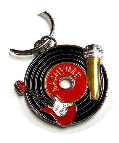 Nashville Key Chain - Record with Microphone