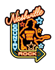 Nashville Magnet Neon Country Sign