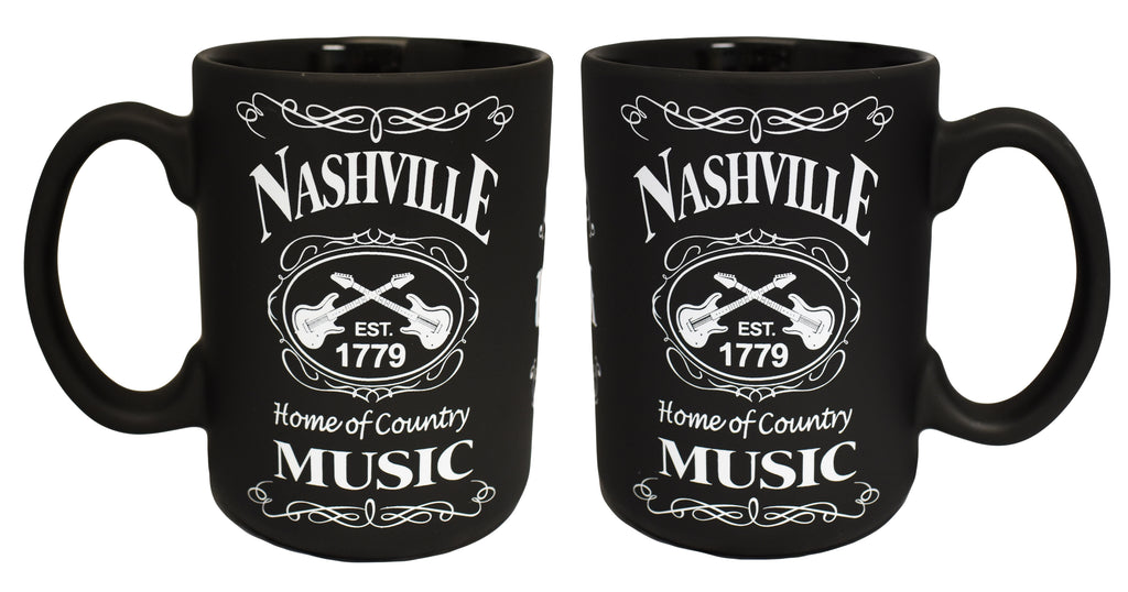 Nashville Mug Blk & Wht Est. 1719