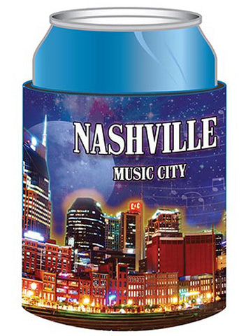 Nashville Huggie/Koozie - Night Skyline