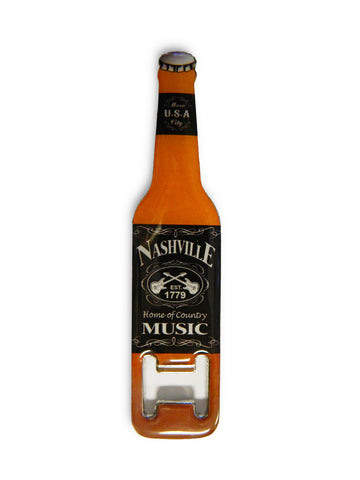 Nashville Bottle Opener and Magnet - Blk & Wht Est.