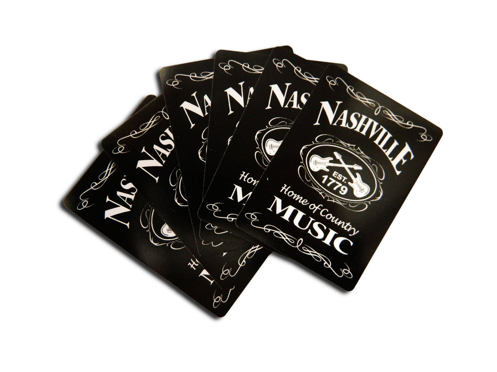 Nashville Playing Cards Blk & Wht Est.