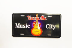 Nashville Magnet - License Plate Guitar