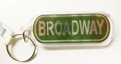 Nashville Key Chain Oblong Broadway -2 Sided-