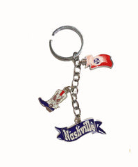 Nashville Key Chain Icons Dangle