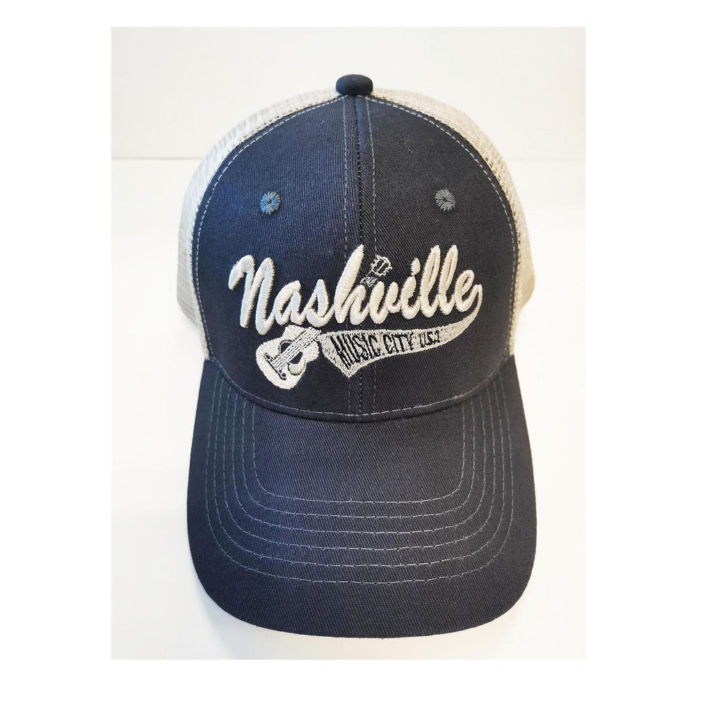 Nashville Cap/Trucker Hat - Blue w/Gray