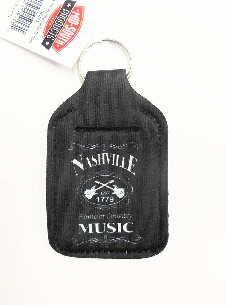 Nashville Key Chain w/Multiuse Pouch - Blk & Wht