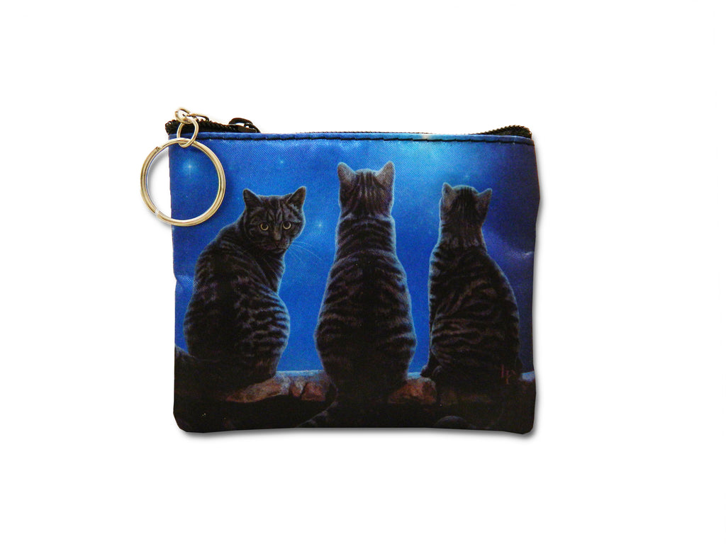 Lisa Parker Art Key Chain Coin Purse "Wish Upon a Star"