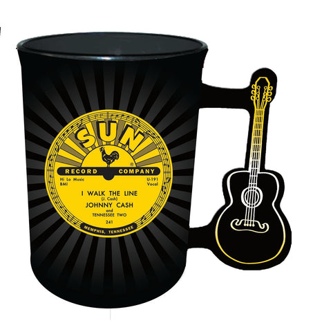 Sun Record Mug Johnny Cash Guitar Handle