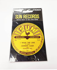 Sun Record Sticker - Johnny Cash I Walk The Line
