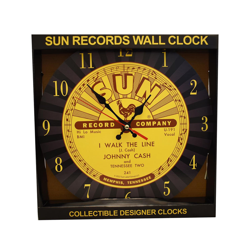 Sun Record Clock Johnny Cash I Walk The Line