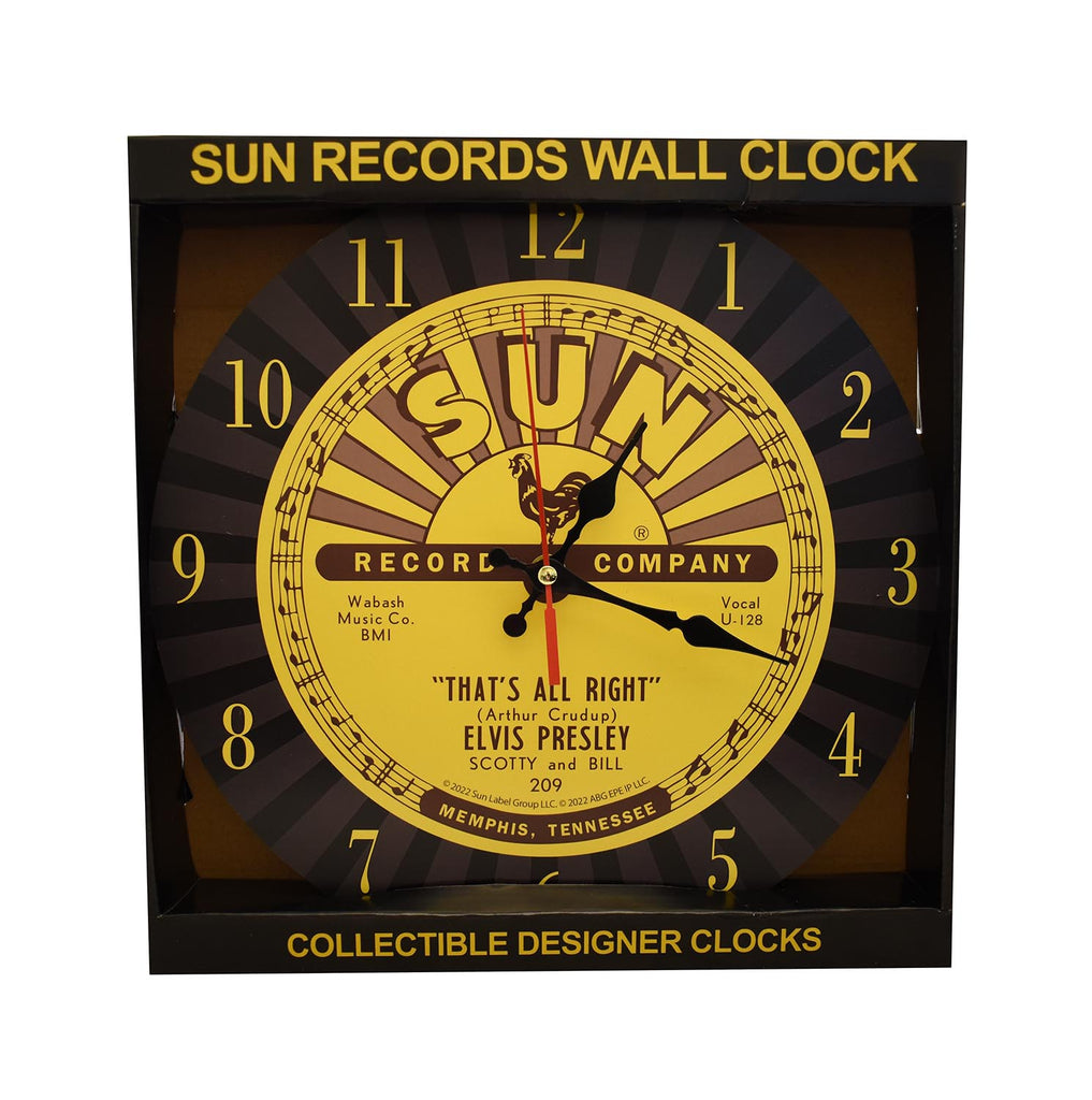 Sun Record Clock Elvis All Right