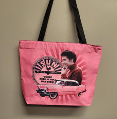Sun Records Tote Bag Elvis Pink