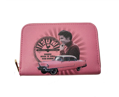 Sun Record Wallet Elvis Pink