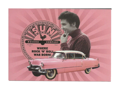 Sun Record Postcards Elvis Pink