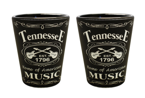 Tennessee Shot Glass - Blk & Wht Est.