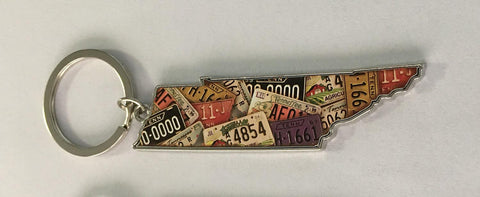 Tennessee Key Chain - State License Plate