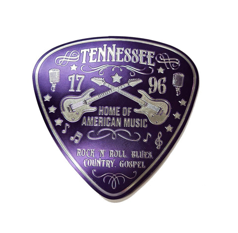 Tennessee Magnet - Foil Guitar Pick Large