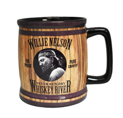 Willie Nelson Mug - Barrel Whiskey River