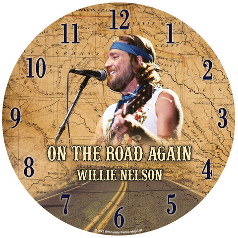 Willie Nelson Clock - On The Road Again