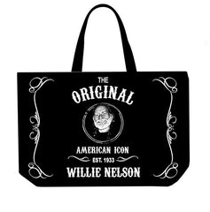 Willie Nelson Tote Bag - Blk&Wht Est.