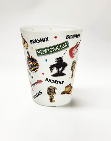 Branson Shot Glass - Icons Frosted