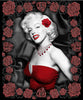 Marilyn Throw Blanket "Red Roses"