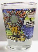 Tennessee Shot Glass - Stained Glass