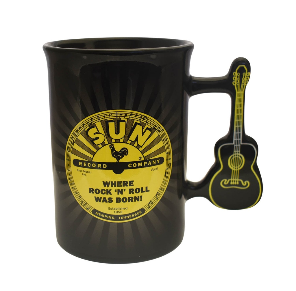 Sun Record Mug - Where Rock 'N' Roll Was Born - Guitar Handle