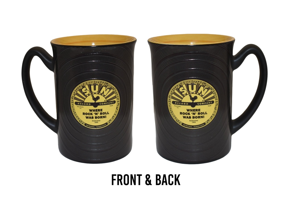 Sun Record Mug - Where Rock 'N' Roll Was Born - Embossed Record