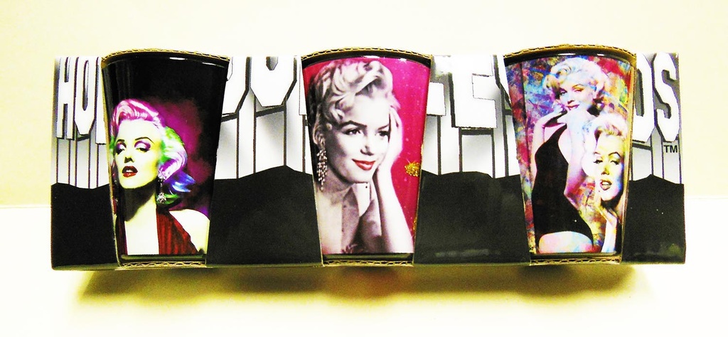 Marilyn Shot Glasses Colorful 3/Set
