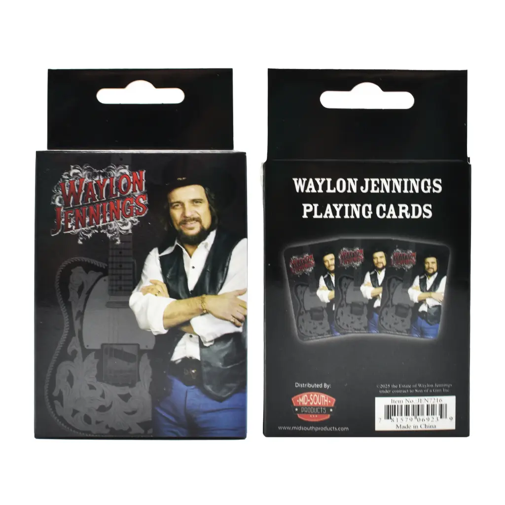 [JEN7216] Waylon Jennings Playing Cards - Guitar