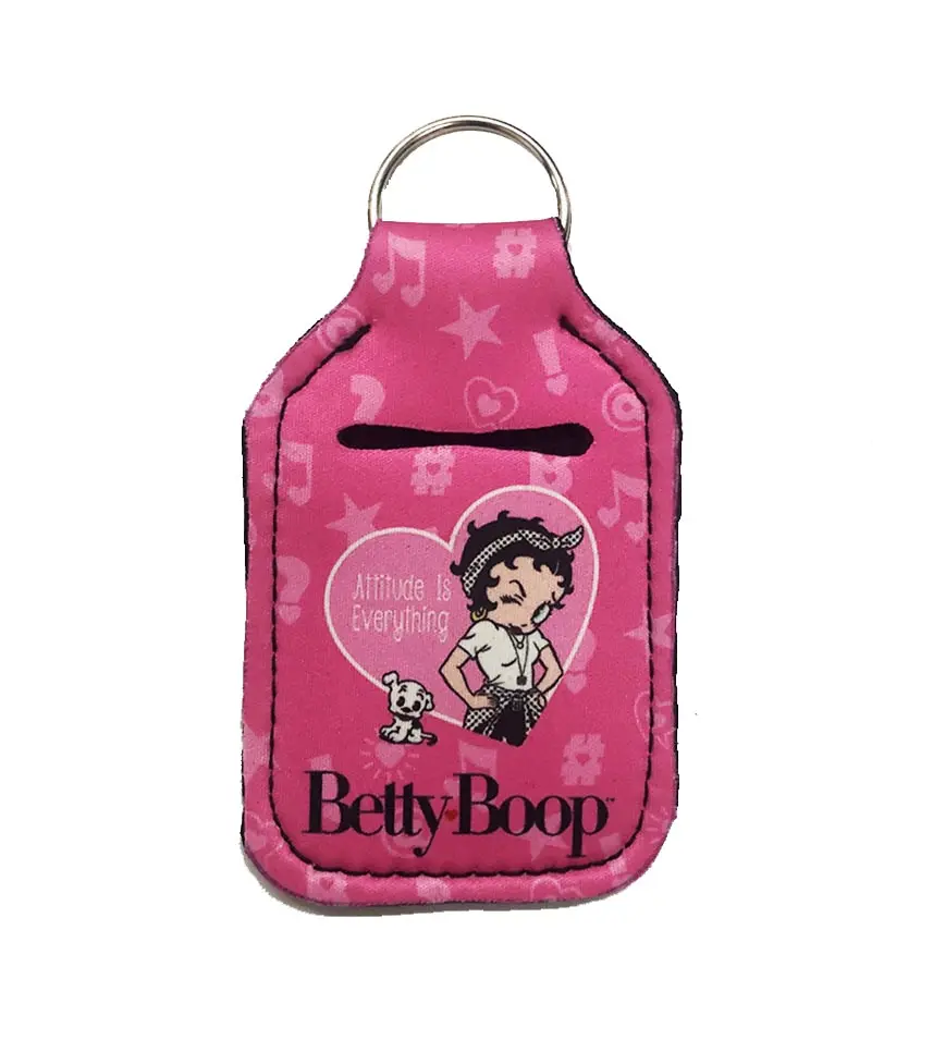 [BB6217] Betty Boop Keychain w/ Multiuse Pouch  - Attitude