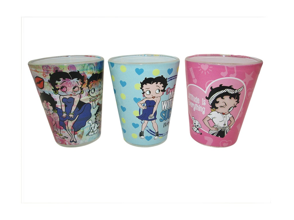 Betty Boop Shot Glass Set - Colorful