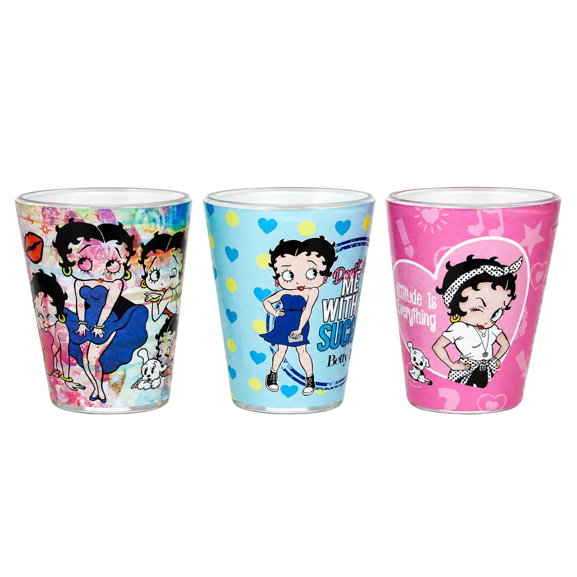 Betty Boop Shot Glass Set - Colorful